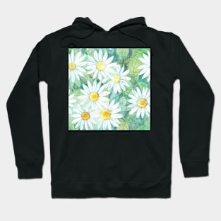 Watercolor flower watercolor daisy Hoodie